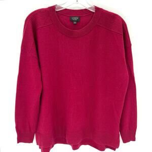 J.Crew Women's Crewneck Sweater in Deep Berry